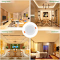 Miniatyrbilde 5 av 5: LED Downlight, 2-pakning, ekstra flat, LED Downlight innendørs tak L