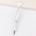 Miniatyrbillede 4 af 5: 6x 1.0mm Sort Blæk Kuglepenne Journalføring Penne Glatte Skrivepenne Hjerteformede Bryllupspenne Papirvarer Rosarød rose Red