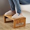Miniatyrbillede 2 af 4: Bambus foldbar toiletstol - træ fysiologisk squat - toilet