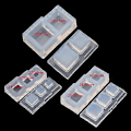 Miniatyrbilde 4 av 5: Resin Silikonformer for Kakedekorasjon UV Epoxy Smykkelaging DIY UV Resin Håndverk Hul Sandform Håndverk 3
