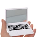 Miniatyrbillede 3 af 5: 1 stk. bærbar computerformet makeup spejl, mini lommespejl, bærbar kompakt makeup spejl