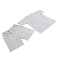 Miniatyrbild 4 av 5: Avrivningsbar Skjorta Byxor Set Kortärmad Universal Unisex Delad Tryckknapp Topp Byxor för Postoperativ Infusion (XL) XL