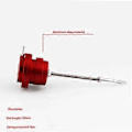 Miniatyrbilde 4 av 5: Justerbar Turboaktuator Intern Wastegate Ventil Turbolader Aluminiumslegering Bil Turbo Solenoid Va