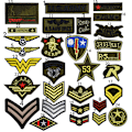 Miniatyrbillede 1 af 4: 30 stk. Soldat Badges Børnebroderede Mærker Sy På/Stryg På Mærke