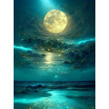 Miniatyrbilde 1 av 5: 30x40cm (Moonlight) Diamantmaleri, 5D Diamantmalerisett for