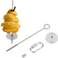 Miniatyrbillede 2 af 5: Fuglefrugtholder, Fuglespyd, (stor) Papegøje Frugtholder, Rustfrit