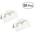 Miniatyrbilde 2 av 5: Set med 50 bryllupskort, med hvitt hjerte