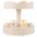 Miniatyrbillede 1 af 4: Roterende Karrusel Cupcake Holder Autorotation Cupcake Stativ til Bageri Fest