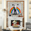 Miniatyrbild 3 av 5: Canvas Rainbow Painting Figure Back Street Art Graffiti Canvas Ar