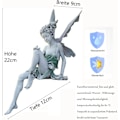 Miniatyrbillede 2 af 5: 22 cm siddende elverhave statue engel statue have statue fe