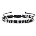 Pikkukuva 5 / 5: (Noir & Blanc)2x Bracelet surfeur set hommes et femmes - boho hi