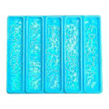 Miniatyrbilde 1 av 5: Holografisk Lys og Skygge Bokmerke Silikonform Epoksy Resin Form for DIY Dekor Håndverk Nøkkelring Anheng Smykkelaging Blå Blue1