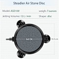 Miniatyrbillede 3 af 5: 10CM Luftstensskivel Boblediffusor med sugekopper til pumpe Aq