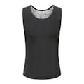 Miniatyrbillede 1 af 4: Herre Kompressionsskjorte Taljetræner Body Shaper Slankende Tank Top Træningskorset.4XL 5XL.Sølv Silver 4XL