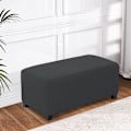 Miniatyrbilde 2 av 5: Lysegrå, M Square Ottoman-trekk, Stretchable Pustende Vaskbar