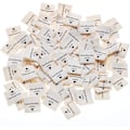 Miniatyrbillede 1 af 5: Beige - 100 stk. stoflabels Håndlavede beklædningsetiketter Tekstil