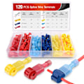 Miniatyrbillede 1 af 5: 120 stk./60 par hurtige forbindelsesklemmer T-Tap selv-pee