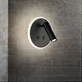 Miniatyrbillede 3 af 5: Nirvana Væglamper Led Natlampe 7W+3W med Dobbelte Kontakter til Boglæsning, Loft Sengegavl Læse Væglampe, 3000K Natlæselampe