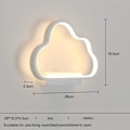 Miniatyrbillede 2 af 5: Led væglampe, hvid moderne led væglampe 20W, simpelt design Alu