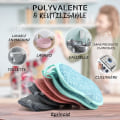 Miniatyrbilde 5 av 5: Oppvask svamp 6 stk - Assorterte farger, Multi-overflate, Anti-S