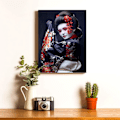 Pikkukuva 4 / 5: 30x40cm Maalaus 5D Timanttimaalaus Geisha Kukka Nainen DIY Crys