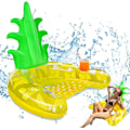 Miniatyrbild 1 av 5: Ananas uppblåsbara pool flyter, uppblåsbar pool flytstol, Fl