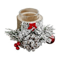 Miniatyrbillede 1 af 5: Julelysestage Lysestage Fest Hjem Køkken Glas Fyrfadsstageholder (Uden Stang 11,5x11cm) Without Rod11.5x11cm