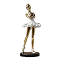 Miniatyrbild 2 av 5: Ballerina Statyer Figurer Resin Flicka Figur Display Dansare Skulptur Statyett för Entré Sovsal Inflyttningsfest Matbord (Stil A Gyllene)