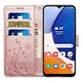Pikkukuva 2 / 5: Samsung Galaxy S24 FE -puhelimen suojakotelo PU-nahkaa, lompakko ja hihna Style J