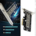 Miniatyrbillede 5 af 5: PCIE 4X til NVME M.2 Konvertere PCIE 4X til NVME M Key M.2 Adapter til Udvidelse af Lagerkapacitet og Forøgelse af Datahastighed Half height chassis