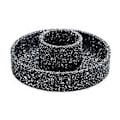 Miniatyrbillede 1 af 5: Røgelsespindeholder Røgelsespindebakke Skål Bundle Smudge Skål Røgelsespindebakker til Velstand og Held Ornament Sort Black