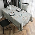 Miniatyrbilde 2 av 3: Duker, sekstitalls retro blomster, vaskbar mikrofiberduk, dekorative duker for høytider, fester, kjøkken, bryllup og spesielle anledninger