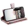 Miniatyrbillede 5 af 5: Style 012 til Samsung Galaxy S22 5G Etui Håndtaske Lynlåslomme Glitter Læder Telefon Cover Style D