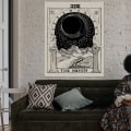 Pikkukuva 3 / 5: 1 kpl K/B Tarot/Astrologia-kortti seinävaate itämaiseen P