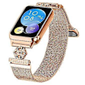 Miniatyrbillede 2 af 5: Til Xiaomi Smart Band 8 Pro Milanese Armbånd Blomst Rustfrit Stål Magnetisk Mesh Urrem Style B