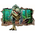 Miniatyrbilde 1 av 5: Dinosaur Veggdekor - 3D Effekt, Brytbar, Avtakbar