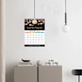 Miniatyrbillede 2 af 5: 2024 Sort Blomster Hot Selling Kalender, Frigiv Tryk, 2 Pak