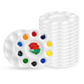 Miniatyrbillede 2 af 5: Rund maling bakke palle, hvid, 10 stk.