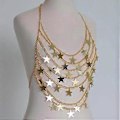 Pikkukuva 5 / 5: Bohemian Body Chains Tähti Metalliset Bikini Rintaketjut Rintaliiviketjut Yökerho Asusteet Korut Lahjat Naisille Tytöille