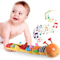 Miniatyrbild 2 av 5: Baby Leksak Musikalisk Larv Flerfärgad Spädbarnsleksak Rassel
