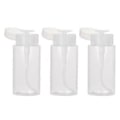 Miniatyrbilde 4 av 4: 3 stk Sminkefjernerflasker Tomme Pumpeflasker Tomme Reiseflasker Plast Pressflaske for Kvinner 300ml
