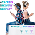 Miniatyrbilde 4 av 5: Gaming Bluetooth 5.0 trådløse hodetelefoner over øret katt LED-lys F