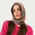 Miniatyrbilde 1 av 5: Gradient Baraklafar Hat - Vevd ullgenser hettegenser - Ullhatt hettegenser.rosa.