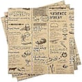 Miniatyrbild 2 av 4: 50 Ark Brickpappersfoder Fettresistent Matpapper Delipapper Ark Bröd Sandwich Omslagspapper