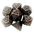 Miniatyrbillede 5 af 5: 7 stk./pakke Polyhedral Zinklegering til Drageskæl DnD RPG Brætspil Terninger (03) 3