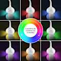 Miniatyrbillede 3 af 4: Børns bordlampe LED hvid justerbar sengelampe 205*160*2