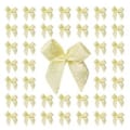 Miniatyrbild 1 av 5: 200 st Mini Rosetter Små Bandrosetter Rosettblommor Applikationer DIY Hantverk för Sömnad Scrapbooking Bröllop och Present Gul Yellow