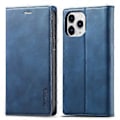 Miniatyrbillede 1 af 5: LC.IMEEKE Magnetisk PU + TPU Etui til iPhone 13 Pro Blue