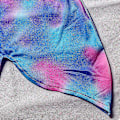 Miniatyrbild 4 av 5: Barn Flickor Sjöjungfru Svans Bikini Set Sommar Tie Dye Strandkläder Baddräkt -allin.5-6 År.Blå Rosa 3
