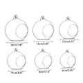Pikkukuva 2 / 5: Riippuva lasiterraario Globe, teekynttilänpidike, mehikasvien maljakko, ripustin kotiin, häihin, juhliin, sisä- ja ulkokoristeluun 10 cm 10CM